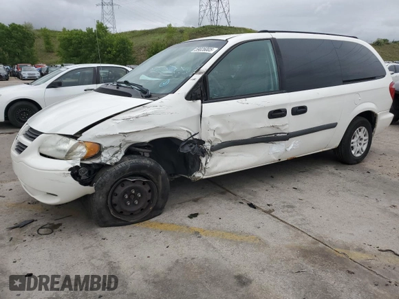 2005 Dodge Caravan SE with VIN 1D4GP24R45B273262, listed as a Copart auction lot 59026005 with 215,054 mi miles and Salvage title. Bid and sale history available at DreamBid. Image 1.