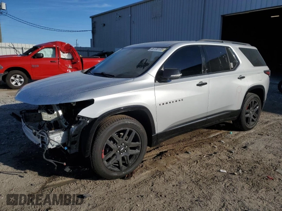 2021 Chevrolet Traverse Premier with VIN 1GNERKKW0MJ220187, listed as a Copart auction lot 46138135 with 99,652 mi miles and Non Repairable. Bid and sale history available at carsss.com. Image 1.