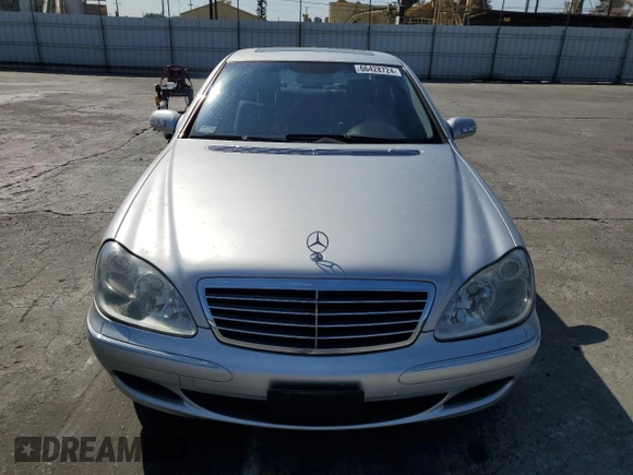 2003 Mercedes-Benz S-Class 4.3L with VIN WDBNG70J73A369311, listed as a Copart auction lot 66428724 with 91,646 mi miles and Clean Title. Bid and sale history available at carsss.com. Image 5.