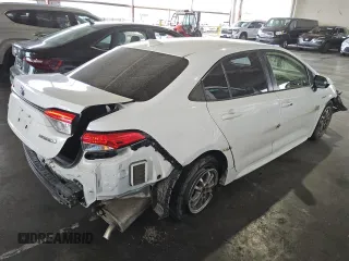 2021 Toyota Corolla Hybrid LE with VIN JTDEAMDE5MJ012774, listed as a Copart auction lot 46586165 with 49,310 mi miles and Salvage Title. Bid and sale history available at carsss.com. Image 4.