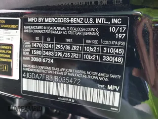 2018 Mercedes-Benz GLE 63 S AMG with VIN 4JGDA7FB3JB035472, listed as a IAAI auction lot 42170871 with 23,183 mi miles and . Bid and sale history available at DreamBid. Image 9.