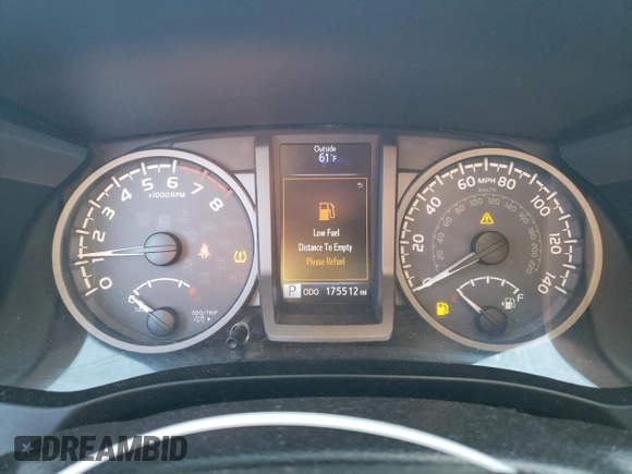 2016 Toyota Tacoma SR5 with VIN 5TFDZ5BN2GX004937, listed as a Copart auction lot 48357095 with 175,512 mi miles and Salvage Title. Bid and sale history available at DreamBid. Image 9.