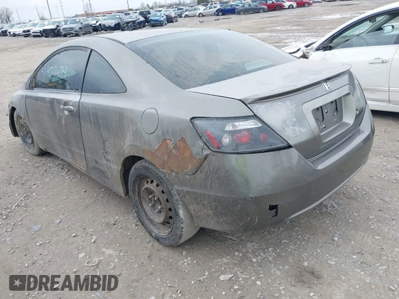 2008 Honda Civic Cpe LX with VIN 2HGFG12608H560476, listed as a IAAI auction lot 41954604 with 288,649 mi miles. Bid and sale history available at carsss.com. Image 3.
