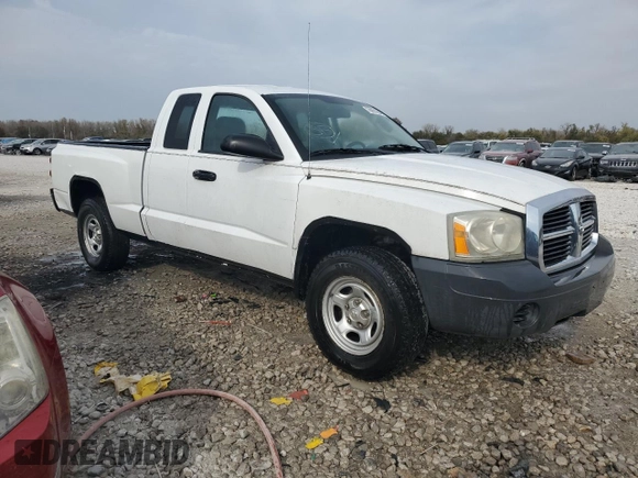 2007 Dodge Dakota ST with VIN 1D7HE22K87S199866, listed as a Copart auction lot 78001294 with 120,374 mi miles and Salvage Title. Bid and sale history available at DreamBid. Image 4.