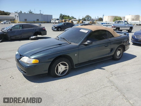 1998 Ford Mustang with VIN 1FAFP4447WF156297, listed as a Copart auction lot 60757265 with 61,296 mi miles and Salvage title. Bid and sale history available at DreamBid. Image 1.