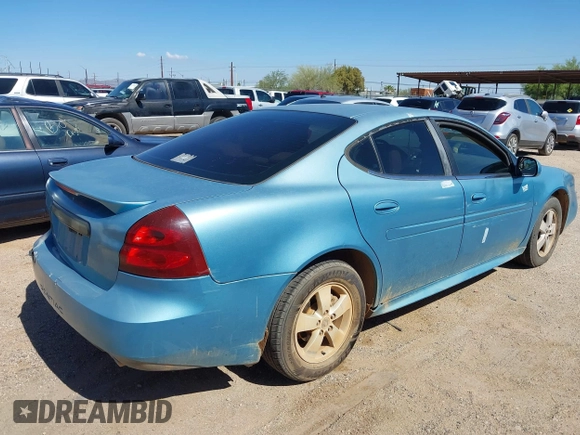2006 Pontiac Grand Prix z VIN 2G2WP552161161794, wystawiony jako IAAI lot #42408053 z przebiegiem Nie podano mil oraz . Historia ofert i sprzedaży dostępna na DreamBid. Obrazek 4.