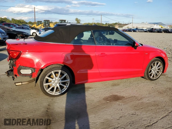 2016 Audi A3 2.0T Premium Plus with VIN WAUY8LFF3G1085443, listed as a Copart auction lot 71279533 with 36,929 mi miles. Bid and sale history available at carsss.com. Image 3.