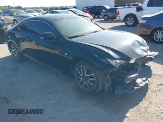 2015 Lexus RC 350 F Sport with VIN JTHHE5BC3F5004742, listed as a IAAI auction lot 42235743 with 108,388 mi miles and . Bid and sale history available at DreamBid. Image 1.