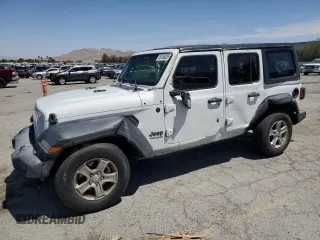 2022 Jeep Wrangler Unlimited Sport S z VIN 1C4HJXDG0NW142272, wystawiony jako Copart lot #58198205 z przebiegiem 63 310 mil mil oraz Szkoda całkowita • Salvage title. Historia ofert i sprzedaży dostępna na DreamBid. Obrazek 1.