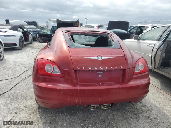 2004 Chrysler Crossfire with VIN 1C3AN69L54X021076, listed as a Copart auction lot 76466314 with 0 mi miles and Non Repairable. Bid and sale history available at carsss.com. Image 6.