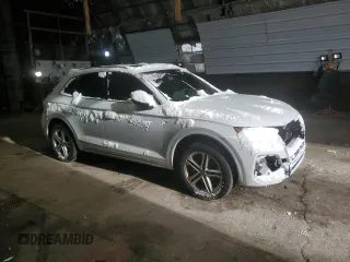 2021 Audi Q5 Premium Plus with VIN WA1E2AFYXM2055319, listed as a Copart auction lot 88790095 with 50,443 mi miles and Salvage Title. Bid and sale history available at carsss.com. Image 4.