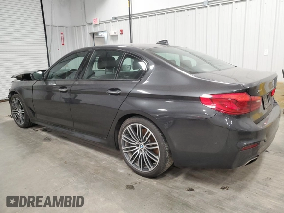 2018 BMW 5 Series 540i xDrive z VIN WBAJE7C57JWC56107, wystawiony jako Copart lot #41665445 z przebiegiem 77 275 mil mil oraz Szkoda całkowita • Salvage title. Historia ofert i sprzedaży dostępna na DreamBid. Obrazek 2.