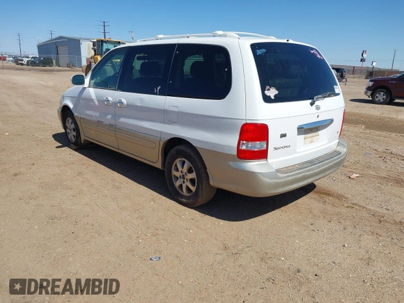 2004 Kia Sedona LX with VIN KNDUP131646596077, listed as a IAAI auction lot 41772025 with 236,282 mi miles. Bid and sale history available at carsss.com. Image 3.