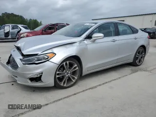 2019 Ford Fusion Titanium with VIN 3FA6P0D93KR222233, listed as a Copart auction lot 51780865 with 110,860 mi miles and Salvage title. Bid and sale history available at DreamBid. Image 1.