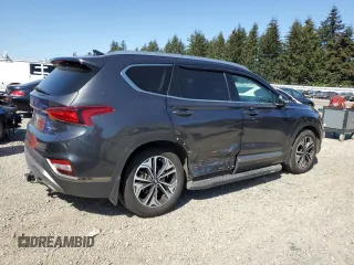 2020 Hyundai Santa Fe Limited with VIN 5NMS5CAA5LH266346, listed as a Copart auction lot 54167105 with 38,566 mi miles and Salvage Title. Bid and sale history available at carsss.com. Image 3.