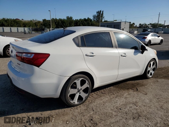 2014 Kia Rio EX with VIN KNADN4A36E6317284, listed as a Copart auction lot 44206814 with 125,145 mi miles and Clean Title. Bid and sale history available at DreamBid. Image 3.