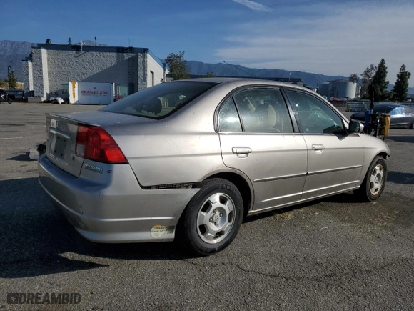 2004 Honda Civic with VIN JHMES96634S019845, listed as a Copart auction lot 52282215 with 150,745 mi miles and Salvage Title. Bid and sale history available at carsss.com. Image 3.