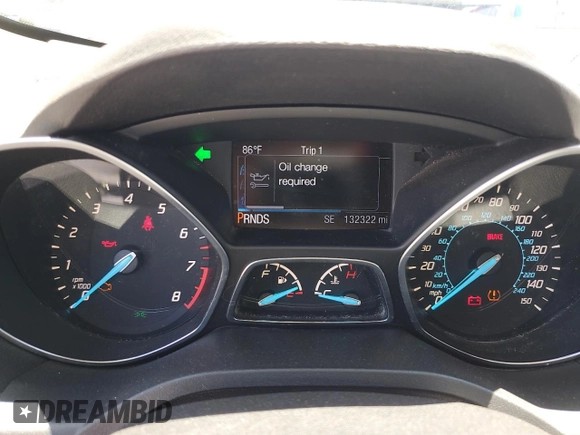 2013 Ford Escape SE with VIN 1FMCU0GX2DUC15734, listed as a Copart auction lot 63088075 with 132,322 mi miles and Clean title. Bid and sale history available at DreamBid. Image 9.