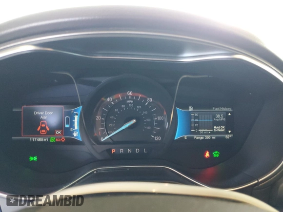 2017 Ford Fusion Hybrid SE with VIN 3FA6P0LU3HR385463, listed as a Copart auction lot 61591475 with 117,468 mi miles and Salvage title. Bid and sale history available at DreamBid. Image 9.