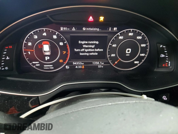 2017 Audi Q7 Premium Plus with VIN WA1LAAF70HD030442, listed as a Copart auction lot 49040755 with 94,353 mi miles and Salvage Title. Bid and sale history available at carsss.com. Image 9.