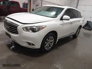 2014 Infiniti QX60 with VIN 5N1AL0MM2EC550424, listed as a IAAI auction lot 41746433 with 111,898 mi miles. Bid and sale history available at carsss.com. Image 2.