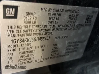 2016 Cadillac Escalade ESV Platinum z VIN 1GYS4KKJ5GR453707, wystawiony jako Copart lot #61802745 z przebiegiem 175 852 mil mil oraz Szkoda całkowita • Salvage title. Historia ofert i sprzedaży dostępna na DreamBid. Obrazek 10.