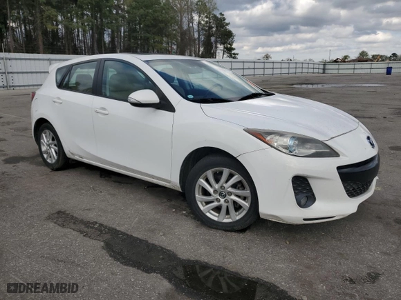 2013 Mazda Mazda3 i Grand Touring with VIN JM1BL1M7XD1833172, listed as a Copart auction lot 50377105 with 143,141 mi miles and Salvage Title. Bid and sale history available at carsss.com. Image 4.