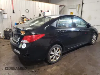 2012 Hyundai Accent GLS with VIN KMHCU4AE6CU168091, listed as a Copart auction lot 52881095 with 180,045 mi miles and Non Repairable. Bid and sale history available at carsss.com. Image 3.