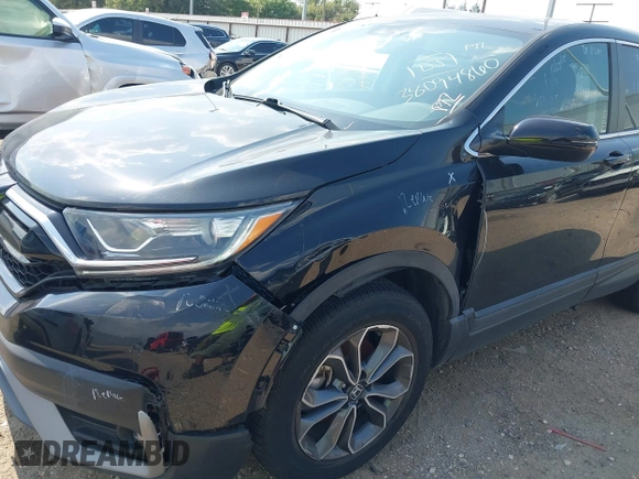2022 Honda CR-V EX with VIN 2HKRW2H52NH637998, listed as a IAAI auction lot 38094860 with 48,753 mi miles. Bid and sale history available at carsss.com. Image 6.