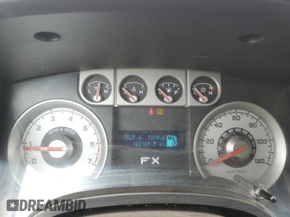 2010 Ford F-150 XL with VIN 1FTFW1EV5AFD92782, listed as a Copart auction lot 56856665 with 163,169 mi miles and Salvage title. Bid and sale history available at DreamBid. Image 9.