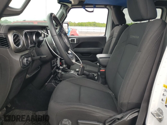 2019 Jeep Wrangler Unlimited Sahara with VIN 1C4HJXEG9KW600644, listed as a Copart auction lot 56193655 with 46,198 mi miles and Salvage title. Bid and sale history available at DreamBid. Image 7.