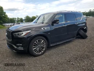 2018 Infiniti QX80 with VIN JN8AZ2NE7J9194134, listed as a Copart auction lot 64235695 with Not provided miles and Salvage title. Bid and sale history available at DreamBid. Image 1.