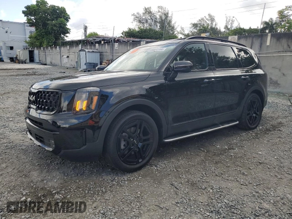 2024 Kia Telluride SX X-Line with VIN 5XYP5DGC1RG474540, listed as a Copart auction lot 55872755 with 19,052 mi miles and Salvage title. Bid and sale history available at DreamBid. Image 1.