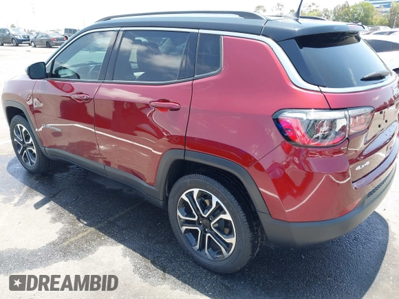 2022 Jeep Compass High Altitude with VIN 3C4NJDCB3NT111272, listed as a IAAI auction lot 42552503 with 27,246 mi miles and . Bid and sale history available at DreamBid. Image 3.