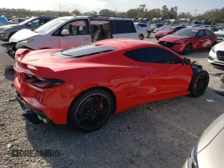 2021 Chevrolet Corvette 2LT with VIN 1G1YB2D42M5119272, listed as a Copart auction lot 86628424 with 7,124 mi miles and Salvage Title. Bid and sale history available at carsss.com. Image 3.