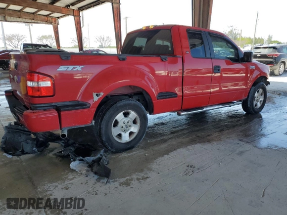 2007 Ford F-150 STX with VIN 1FTRX02W47KD43770, listed as a Copart auction lot 53056955 with 224,526 mi miles and Salvage Title. Bid and sale history available at carsss.com. Image 3.