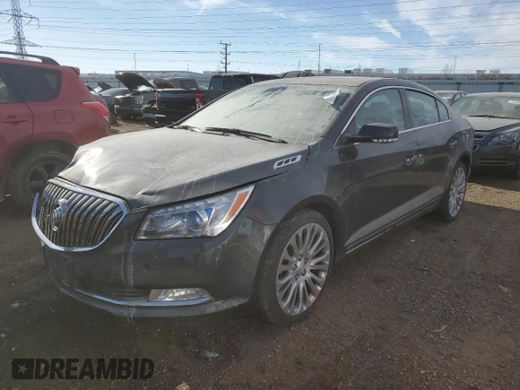 2015 Buick LaCrosse Premium II with VIN 1G4GF5G30FF267392, listed as a Copart auction lot 41984665 with 118,191 mi miles and Salvage Title. Bid and sale history available at DreamBid. Image 1.