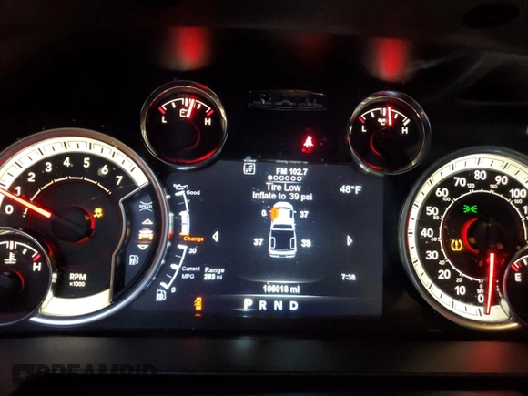 2018 Ram 1500 Big Horn with VIN 1C6RR7LT8JS242852, listed as a Copart auction lot 42941925 with 106,018 mi miles and Salvage Title. Bid and sale history available at carsss.com. Image 9.
