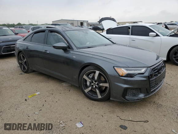 2021 Audi A6 Prestige with VIN WAUM2BF22MN058777, listed as a Copart auction lot 51091314 with 0 mi miles and Salvage Title. Bid and sale history available at carsss.com. Image 4.