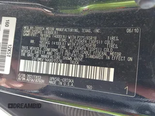 2010 Toyota Tundra 4WD Truck with VIN 5TFUM5F14AX015516, listed as a IAAI auction lot 42118639 with 204,489 mi miles. Bid and sale history available at carsss.com. Image 9.