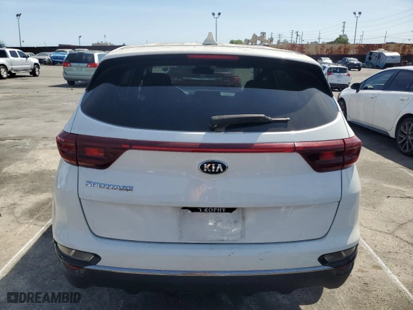 2020 Kia Sportage LX with VIN KNDPM3AC6L7733744, listed as a Copart auction lot 50067325 with 72830 miles and Salvage Title. Bid and sale history available at carsss.com. Image 6.