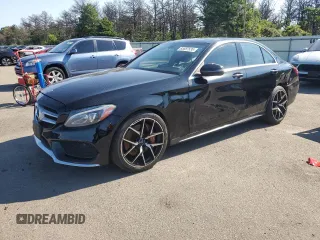 2016 Mercedes-Benz C 300 Luxury with VIN WDDWF4KBXGR121516, listed as a Copart auction lot 65587535 with 163,340 mi miles and Salvage title. Bid and sale history available at DreamBid. Image 1.