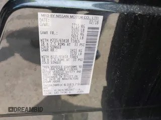 2018 Nissan Pathfinder SL with VIN 5N1DR2MM9JC638579, listed as a IAAI auction lot 42540945 with 73,559 mi miles and . Bid and sale history available at DreamBid. Image 9.