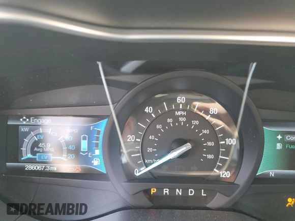 2015 Ford Fusion S Hybrid with VIN 3FA6P0UU2FR116429, listed as a Copart auction lot 44332155 with 286,067 mi miles and Salvage Title. Bid and sale history available at carsss.com. Image 9.