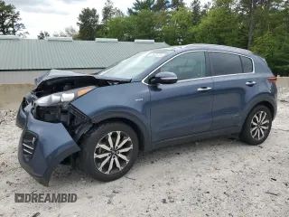2017 Kia Sportage EX with VIN KNDPNCAC1H7186628, listed as a Copart auction lot 57628775 with 92,108 mi miles and Salvage title. Bid and sale history available at DreamBid. Image 1.