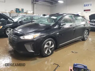 2018 Hyundai Ioniq SEL z VIN KMHC75LC7JU066188, wystawiony jako Copart lot #44547315 z przebiegiem 93 533 mil mil oraz Szkoda całkowita • Salvage title. Historia ofert i sprzedaży dostępna na DreamBid. Obrazek 1.