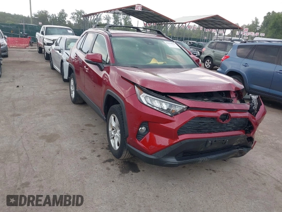 2019 Toyota RAV4 XLE with VIN JTMP1RFV6KD506382, listed as a IAAI auction lot 42578602 with 46,223 mi miles and . Bid and sale history available at DreamBid. Image 1.