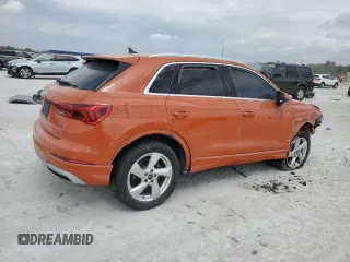 2021 Audi Q3 Premium with VIN WA1AUCF35M1124724, listed as a Copart auction lot 47537175 with Not provided miles and Non repairable. Bid and sale history available at DreamBid. Image 3.