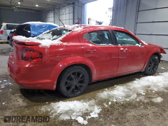 2014 Dodge Avenger SE with VIN 1C3CDZAG6EN104492, listed as a Copart auction lot 45144025 with 99,586 mi miles and Salvage Title. Bid and sale history available at carsss.com. Image 3.