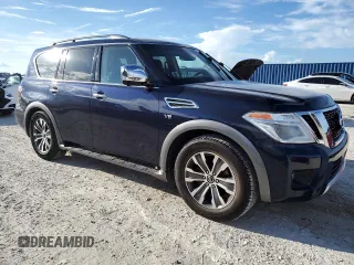 2017 Nissan Armada SL with VIN JN8AY2NC6H9511168, listed as a Copart auction lot 73831634 with Not Provided miles and Salvage Title. Bid and sale history available at carsss.com. Image 4.